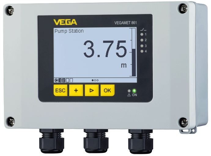 VEGAMET 861 - Robust controller and display instrument for level sensors